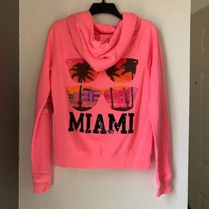 Victorias Secret Pink Miami Sequined RARE hoodie